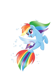 Size: 1128x1600 | Tagged: safe, derpibooru import, rainbow dash, seapony (g4), my little pony: the movie, female, mare, seaponified, seapony rainbow dash, simple background, solo, species swap, transparent background