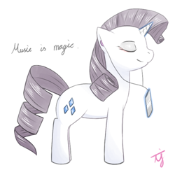 Size: 720x700 | Tagged: safe, artist:japananon, rarity, pony, unicorn, female, horn, mare, pixiv, white coat