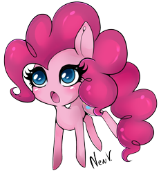 Size: 1519x1629 | Tagged: safe, artist:newvagabond, pinkie pie, earth pony, pony, solo