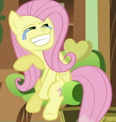 Size: 279x293 | Tagged: safe, edit, fluttershy, pegasus, pony, crying, reaction image, solo