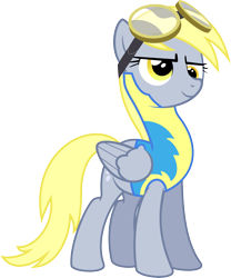 Size: 3973x4782 | Tagged: safe, artist:baumkuchenpony, derpy hooves, pegasus, pony, .svg available, absurd resolution, female, mare, simple background, transparent background, vector, wonderbolt trainee uniform