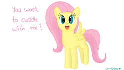 Size: 1920x1080 | Tagged: safe, artist:verminshy, fluttershy, pegasus, pony, bronybait, excited, happy, smiling