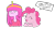 Size: 900x493 | Tagged: safe, artist:bellacielo, pinkie pie, earth pony, pony, adventure time, crossover, princess bubblegum