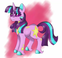 Size: 1225x1162 | Tagged: safe, artist:sweetheart-arts, starlight glimmer, twilight sparkle, crossover, fusion, pokémon, shiny pokémon, solo, unshorn fetlocks