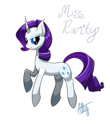 Size: 2200x2500 | Tagged: safe, artist:lunarlycapricious, rarity, pony, unicorn, female, horn, mare, solo, white coat