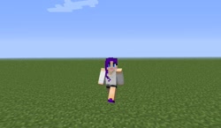 Size: 1440x838 | Tagged: safe, rarity, game screencap, humanized, minecraft, solo