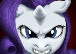 Size: 3508x2480 | Tagged: safe, artist:telanore, rarity, pony, unicorn, female, horn, it is on, mare, white coat