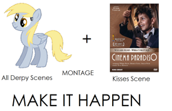 Size: 1000x644 | Tagged: safe, derpy hooves, pegasus, pony, exploitable meme, female, make it happen, mare, movie