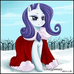 Size: 710x710 | Tagged: safe, artist:lovelyfantasy, rarity, pony, unicorn, female, horn, mare, white coat