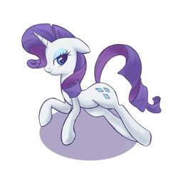 Size: 1500x1500 | Tagged: safe, artist:steffy-beff, rarity, pony, unicorn, female, mare, purple mane, simple background, solo, white coat