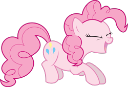 Size: 4232x2881 | Tagged: safe, artist:lktronikamui, pinkie pie, earth pony, pony, simple background, solo, transparent background, vector