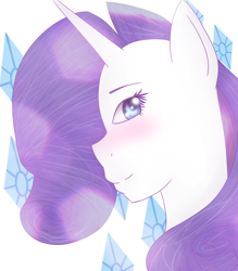 Size: 700x800 | Tagged: safe, artist:clobug98, rarity, anthro, unicorn, ambiguous facial structure, female, simple background, white background