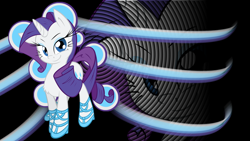 Size: 1920x1080 | Tagged: safe, artist:murknl, rarity, pony, unicorn, female, horn, mare, wallpaper, white coat