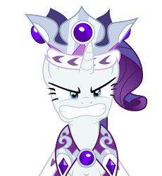 Size: 7778x8444 | Tagged: safe, artist:guillex3, princess platinum, rarity, pony, unicorn, absurd resolution, angry, gritted teeth, looking at you, simple background, solo, transparent background, vector