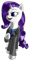 Size: 332x661 | Tagged: safe, artist:matt91691, rarity, pony, unicorn, business suit, clothes, simple background, solo, suit