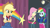 Size: 1280x718 | Tagged: safe, derpibooru import, screencap, applejack, fluttershy, rainbow dash, dance magic, equestria girls, spoiler:eqg specials, backwards ballcap, baseball cap, cap, clothes, cowboy hat, crossed arms, hat, hip hop, outfit, pants, rapper dash, stage