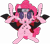 Size: 3393x2978 | Tagged: safe, artist:macethebarrowslord, pinkie pie, earth pony, pony, akatsuki, asura path, multiple arms, multiple faces, mutant, naruto, not salmon, pain, pain (naruto), ponified, wat, what has science done