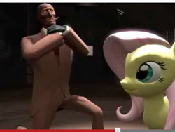 Size: 492x369 | Tagged: safe, fluttershy, pegasus, pony, crossover, spy, team fortress 2, youtube