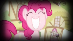 Size: 1920x1080 | Tagged: safe, pinkie pie, earth pony, pony, female, happy, mare, pink coat, pink mane, smile song, smiling