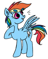 Size: 800x973 | Tagged: safe, artist:faience, derpibooru import, rainbow dash, pegasus, pony, ear fluff, female, hoof on chest, mare, raised hoof, simple background, smiling, solo, spread wings, transparent background, wings