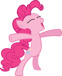 Size: 268x326 | Tagged: safe, pinkie pie, earth pony, pony, simple background, svg, transparent background, vector