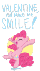 Size: 1520x2672 | Tagged: safe, artist:eggsammich, pinkie pie, earth pony, pony, female, mare, pink coat, pink mane, solo, valentine