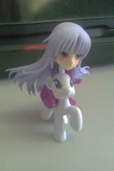 Size: 1728x2592 | Tagged: safe, rarity, pony, unicorn, angel beats, figure, kanade, what has science done