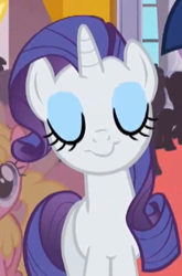 Size: 217x328 | Tagged: safe, screencap, rarity, pony, unicorn, faic, female, horn, mare, white coat