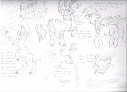 Size: 2333x1696 | Tagged: safe, artist:cvqt314, derpibooru import, rainbow dash, zecora, pegasus, pony, zebra, comic, potion, simple background, traditional art, white background