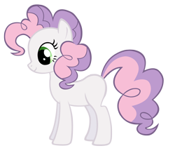 Size: 1656x1446 | Tagged: safe, artist:durpy, color edit, pinkie pie, sweetie belle, earth pony, pony, simple background, solo, transparent background, vector