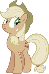 Size: 2500x3796 | Tagged: safe, artist:felix-kot, applejack, earth pony, pony, female, liar face, liarjack, mare, simple background, solo, transparent background, vector