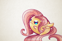 Size: 1800x1200 | Tagged: safe, artist:extradan, fluttershy, pegasus, pony, blob, chubbie, solo