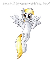 Size: 700x805 | Tagged: safe, artist:sirzi, derpy hooves, pegasus, pony, female, http status code, i just don't know what went wrong, mare