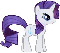 Size: 193x170 | Tagged: safe, rarity, pony, unicorn, female, gameloft, horn, mare, sprite, white coat