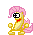 Size: 33x35 | Tagged: safe, artist:moongazeponies, fluttershy, animated, barely pony related, dancing, peanut butter jelly time, pixel art