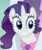 Size: 450x540 | Tagged: safe, rarity, pony, unicorn, female, horn, mare, reaction image, white coat