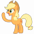 Size: 4000x4000 | Tagged: safe, artist:punchingshark, applejack, earth pony, pony, simple background, transparent background, vector