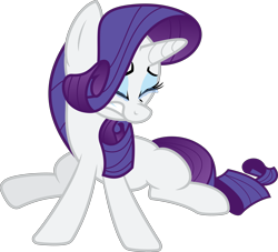 Size: 6609x6000 | Tagged: safe, artist:vladimirmacholzraum, rarity, pony, unicorn, absurd resolution, crying, simple background, solo, transparent background, vector