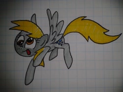 Size: 2560x1920 | Tagged: safe, artist:mrhaliboot, derpy hooves, pegasus, pony, female, mare, solo, traditional art