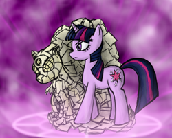 Size: 746x600 | Tagged: safe, artist:omenfox13, derpibooru import, twilight sparkle, crossover, jojo's bizarre adventure, paper, stand