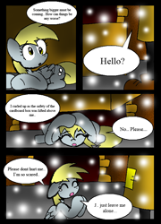 Size: 568x791 | Tagged: safe, artist:neoncabaret, derpy hooves, oc, oc:mel, human, comic:derpy's wish, comic