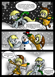 Size: 572x800 | Tagged: safe, artist:neoncabaret, derpy hooves, oc, oc:mel, human, comic:derpy's wish, comic