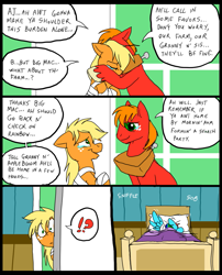 Size: 827x1025 | Tagged: safe, artist:metal-kitty, applejack, big macintosh, rainbow dash, earth pony, pegasus, pony, comic:mlp project, crying, male, stallion, tears of joy