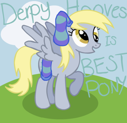 Size: 660x641 | Tagged: safe, artist:poniesandsocks, derpy hooves, pegasus, pony, best pony, clothes, silly, socks, solo, striped socks