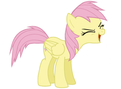 Size: 3200x2346 | Tagged: safe, artist:nicolasnsane, fluttershy, pegasus, pony, alternate hairstyle, blind bag, eyes closed, female, flutteryay, mare, recolor, toy, toy interpretation, yay