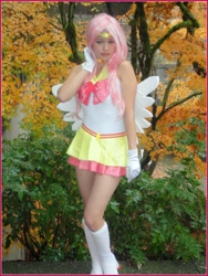 Size: 3286x4366 | Tagged: safe, artist:sailorrei, fluttershy, human, cosplay, crossover, irl, irl human, photo, sailor moon, sailor scout, solo