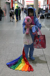 Size: 2848x4272 | Tagged: safe, derpibooru import, pinkie pie, rainbow dash, human, cosplay, irl, irl human, photo