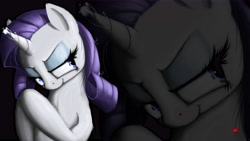 Size: 9600x5400 | Tagged: safe, artist:locolimo, rarity, pony, unicorn, absurd resolution, female, horn, mare, solo, wallpaper