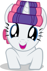 Size: 900x1346 | Tagged: safe, artist:chir-miru, rarity, pony, unicorn, look before you sleep, crab pony, hair curlers, happy, simple background, solo, transparent background, vector, wat