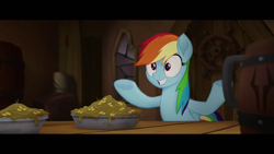 Size: 1280x720 | Tagged: safe, derpibooru import, screencap, rainbow dash, pegasus, pony, my little pony: the movie, solo